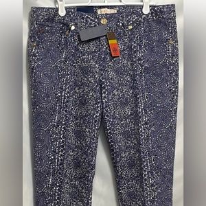 Tory Burch Ivy Super Skinny Jean in Size 30 Frost Blue Jardin